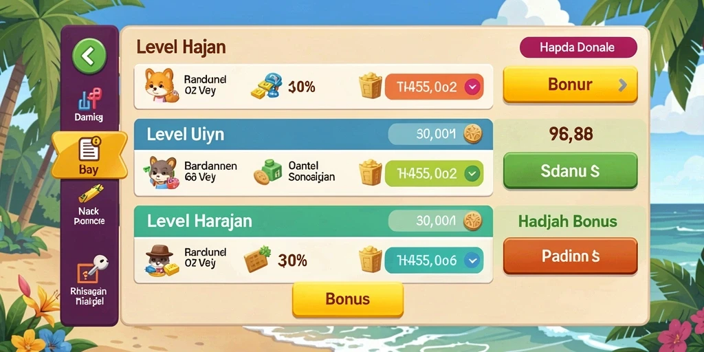 Screenshot menampilkan antarmuka permainan yang menarik.