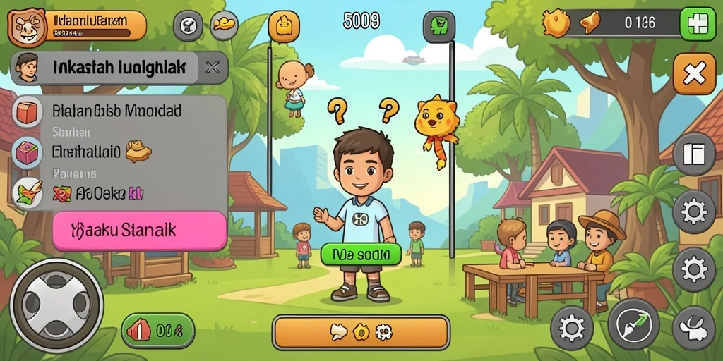 Screenshot menunjukkan tampilan grafis yang memukau dari game.