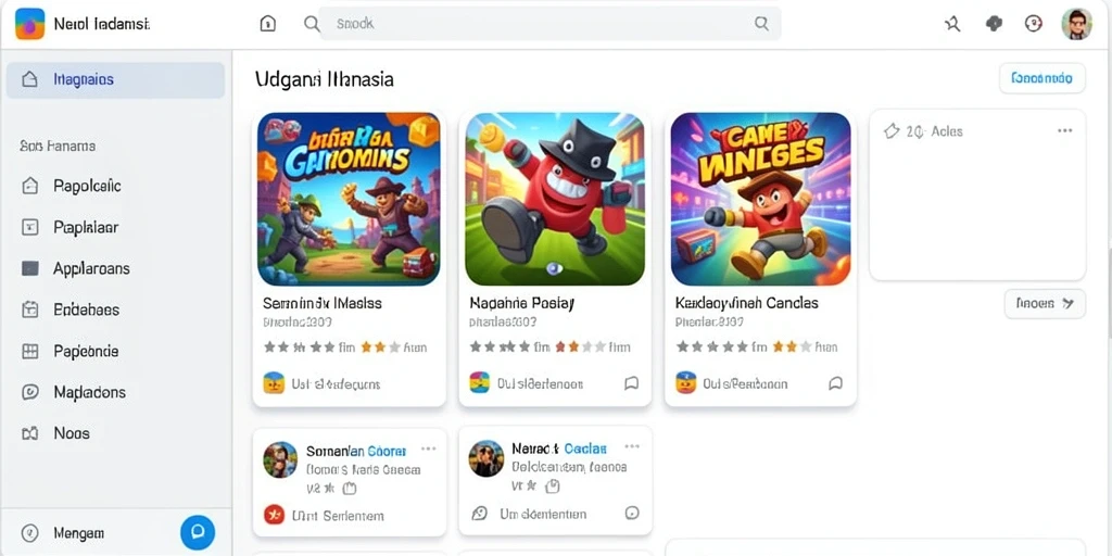 Tampilan antarmuka IDRGAME yang menarik.