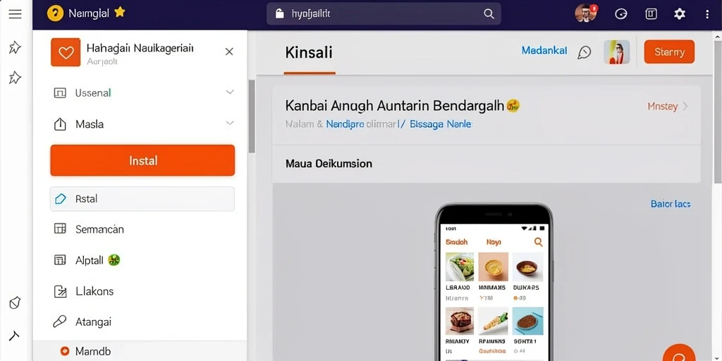 Tampilan antarmuka yang intuitif dan menarik.