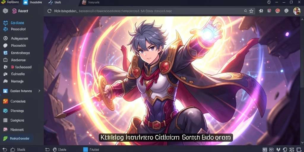 Screenshot menampilkan karakter utama bersiap untuk tantangan.