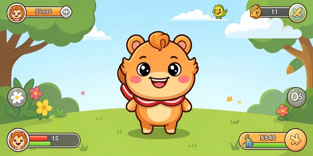 Tangkapan layar menampilkan antar muka game yang menarik.